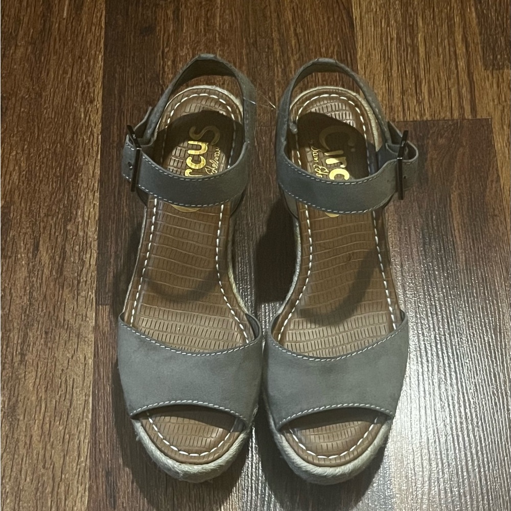 Sam Edelman Espadrilles Gray Sandals Size 7.5 - Picture 5 of 5